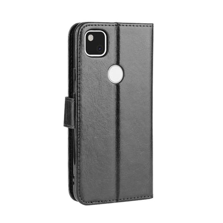 EIDERWOOD Google Pixel 4a Læder Mobil Cover m. Pung & Strop - Sort