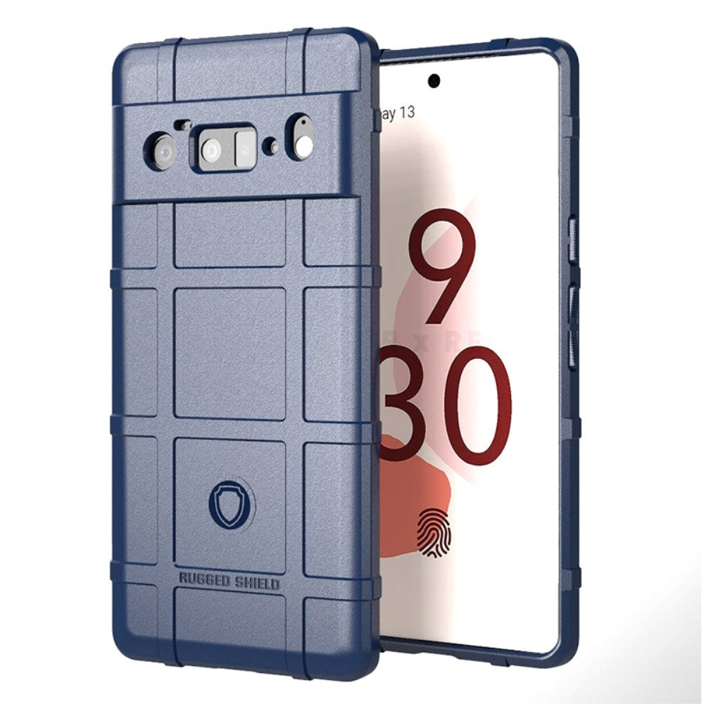 Google Pixel 6 Pro Rugged Shield Series Håndværker Mobil Cover - Blå