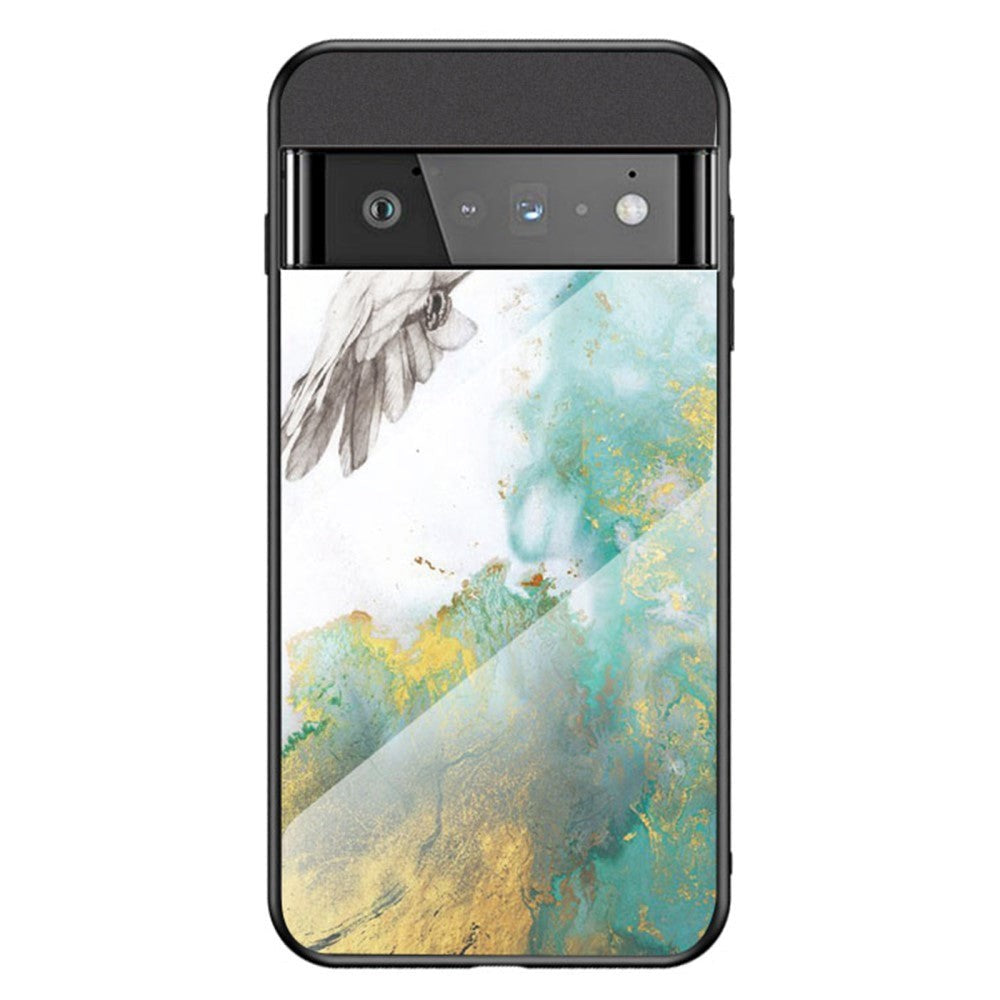 Google Pixel 6 Pro Plastik Mobil Cover m. Glasbagside - Marmor & Due