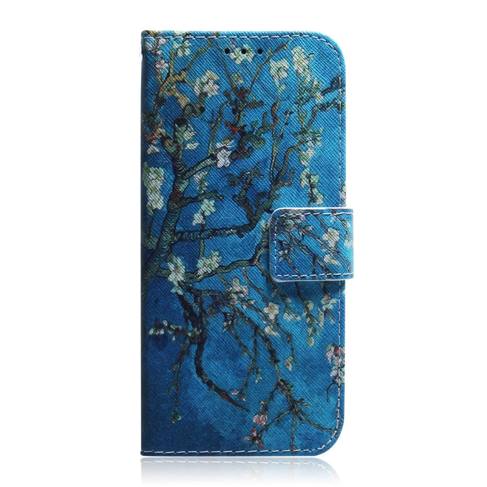Google Pixel 6 Pro Læder Mobil Cover m. Pung & Print - Træ