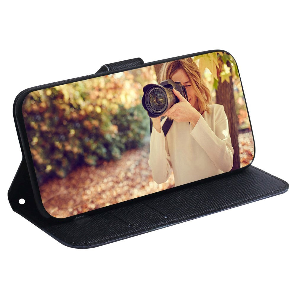 Google Pixel 6 Pro Læder Mobil Cover m. Pung & Print - Hund og Ulv