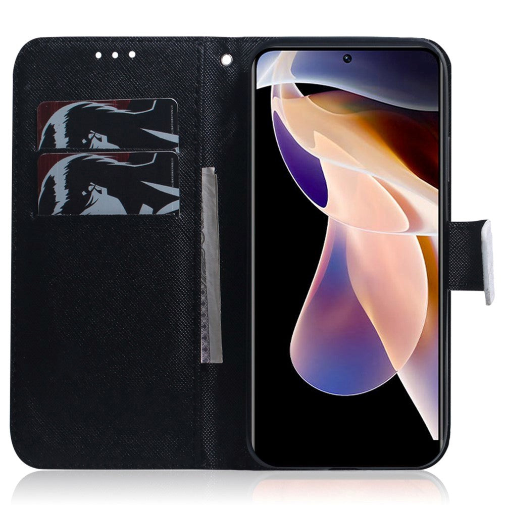 Google Pixel 6 Pro Læder Mobil Cover m. Pung & Print - Hund og Ulv