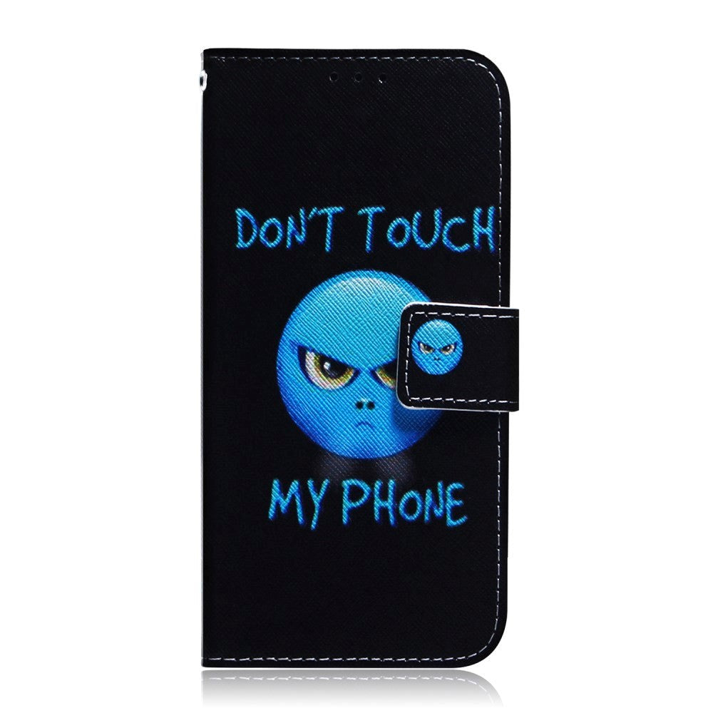 Google Pixel 6 Pro Læder Mobil Cover m. Pung & Print - "Don't Touch My Phone"