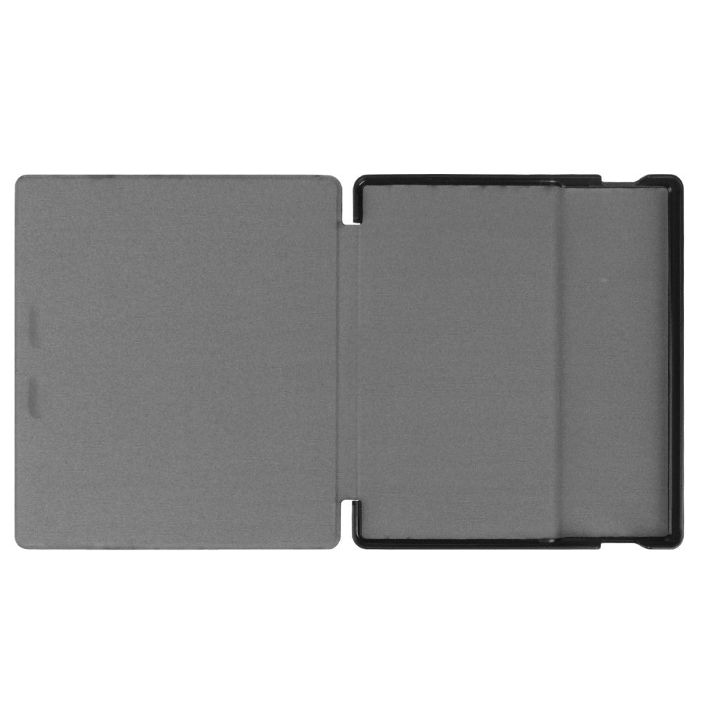Amazon Kindle Oasis 3 10th Generation (2019) Læder Kindle Cover m. Vågeblus Funktion - Sort
