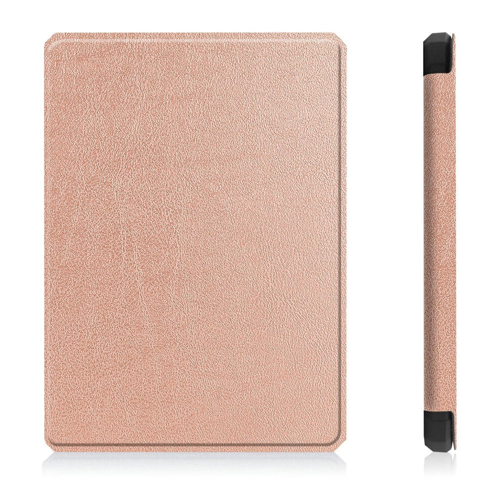 Amazon Kindle Paperwhite 5 11th Generation (2021) Læder Kindle Cover m. Vågeblus Funktion - Rose Gold