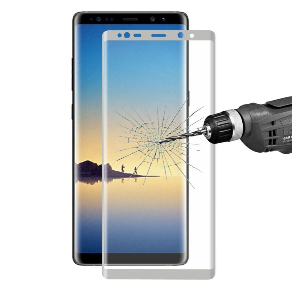 Samsung Galaxy Note 8 HAT PRINCE Hærdet Glas Skærmbeskyttelse (full-size) - Sølv