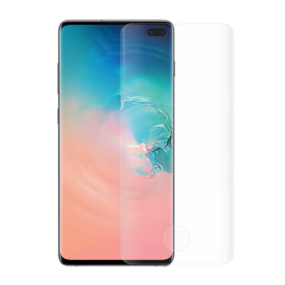 Samsung Galaxy S10+ (Plus) Beskyttelsesglas i Hærdet Glas - Full Fit - Gennemsigtig