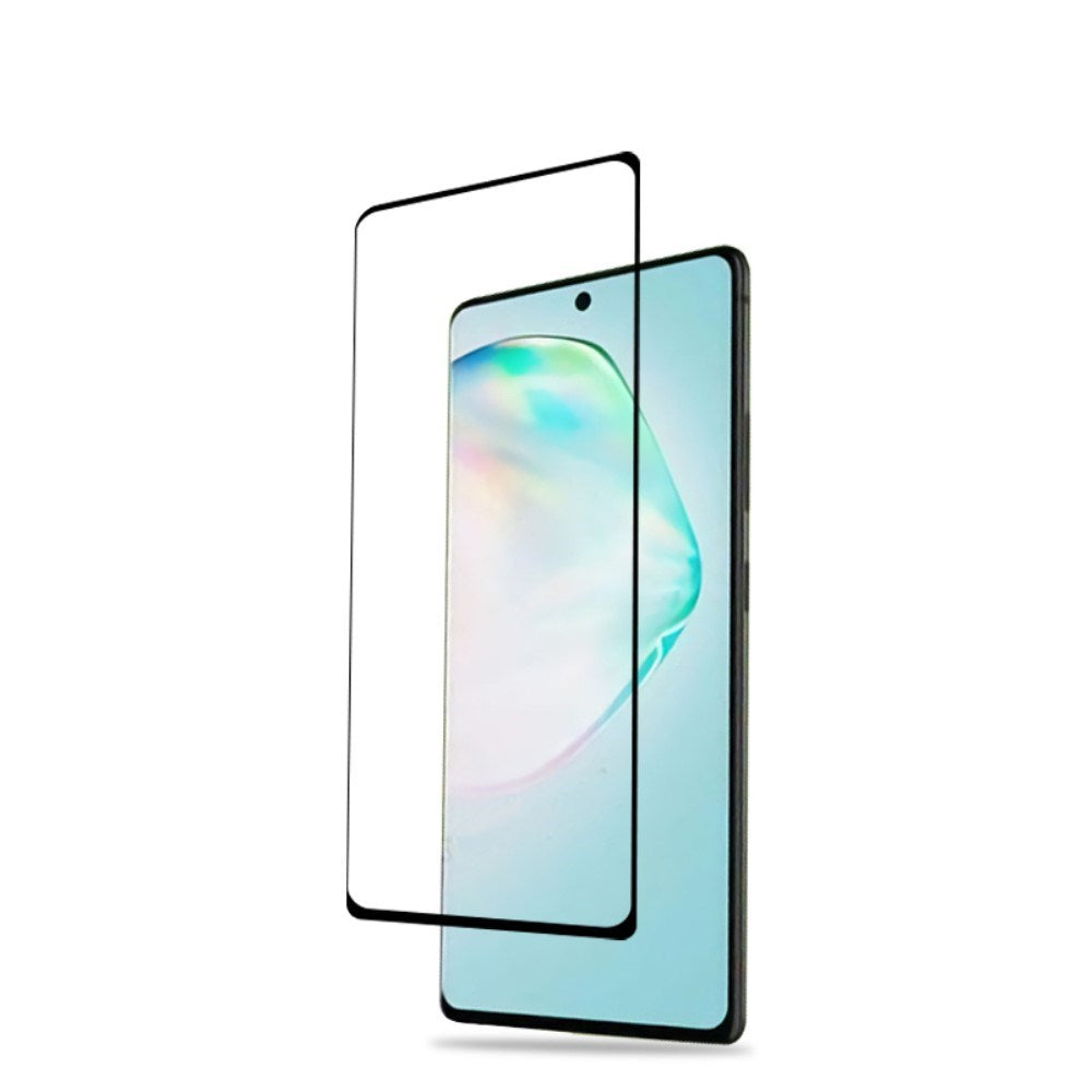Samsung Galaxy S10 Lite - Hærdet Skærmbeskyttelsesglas - Gennemsigtig / Sort