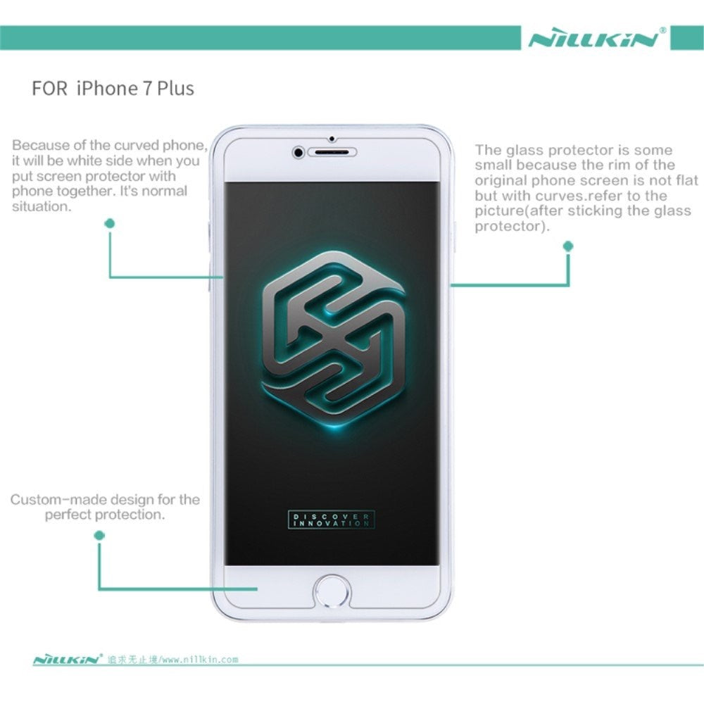 NILLKIN iPhone 7/8 Plus Anti-fingerprint Skærmbeskyttelse