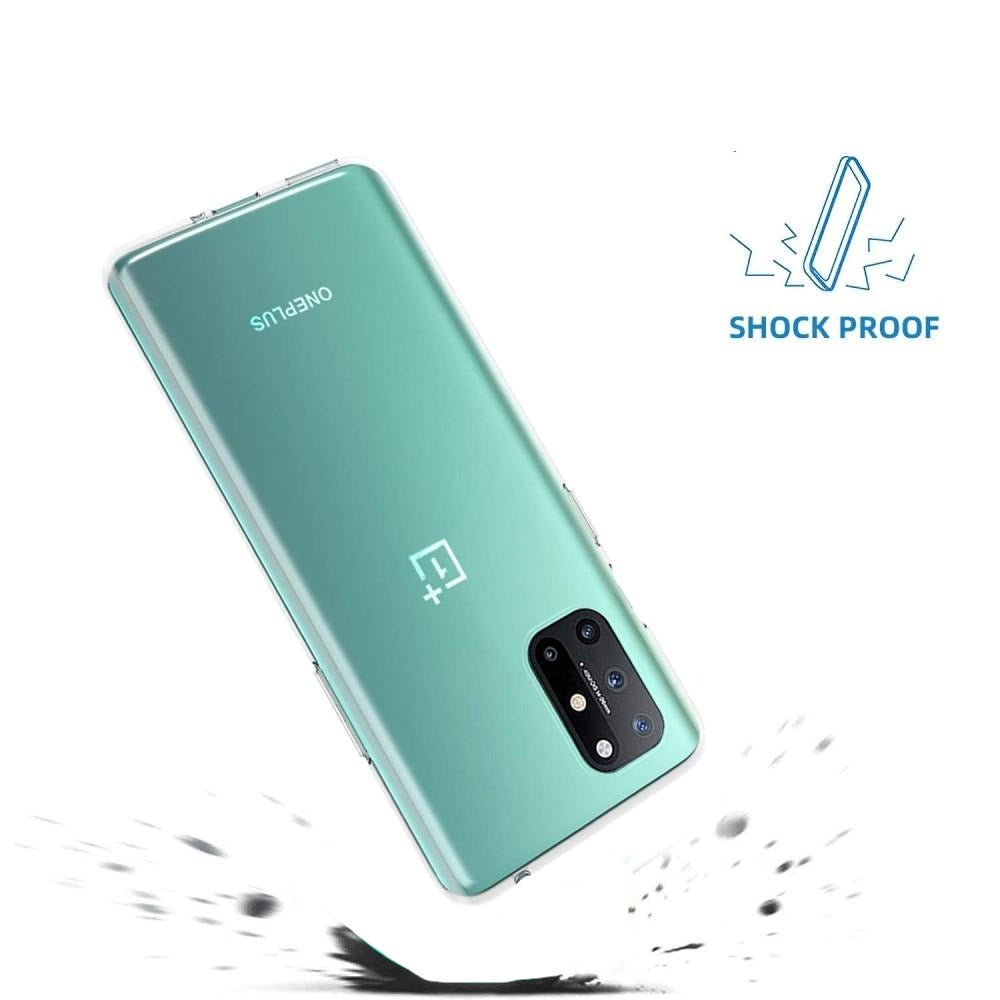 OnePlus 8 Pro Fleksibelt Plastik Bagside Cover - Gennemsigtig