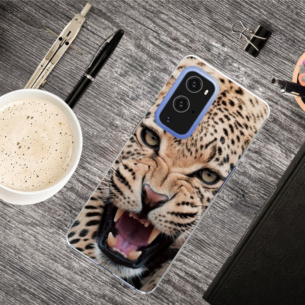 OnePlus 9 Pro Fleksibel Plastik Cover - Leopard