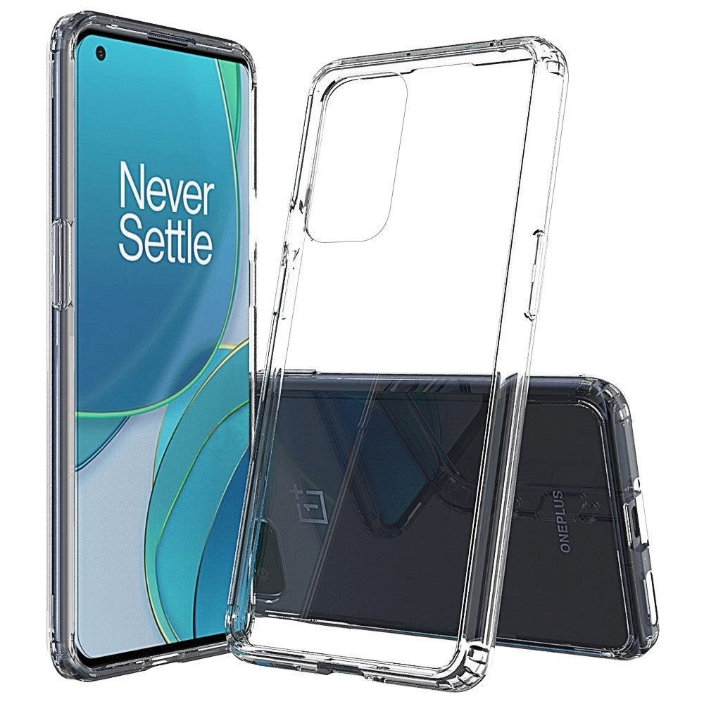 Oneplus 9 Pro Hybrid Plastik Bagside Cover - Gennemsigtig