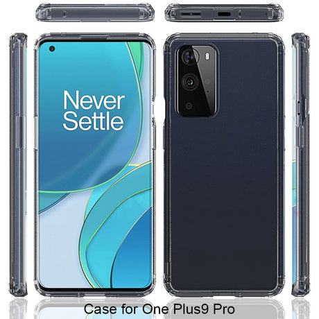 Oneplus 9 Pro Hybrid Plastik Bagside Cover - Gennemsigtig