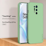 Pinwuyo OnePlus 8 Pro Silikone Bagside Cover - Grøn