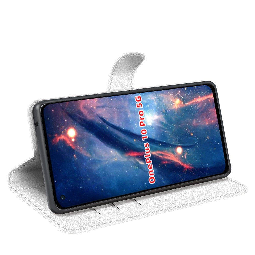 EIDERWOOD - OnePlus 10 Pro - Kunstlæder Flip Cover m. Kortholder & Ståfunktion - Hvid