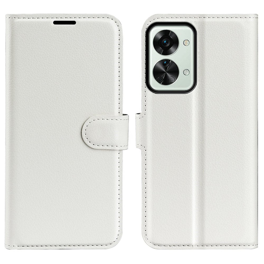 EIDERWOOD - OnePlus Nord 2T (5G) - Kunstlæder Flip Cover m. Kortholder & Ståfunktion - Hvid