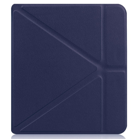 Kobo Libra 2 Origami Kunstlæder Tablet Cover m. Ståfunktion - Blå