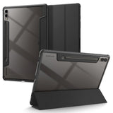 Spigen Samsung Galaxy Tab S9+ (Plus) / S10+ (Plus) Ultra Hybrid Pro Flip Cover - Gennemsigtig / Sort