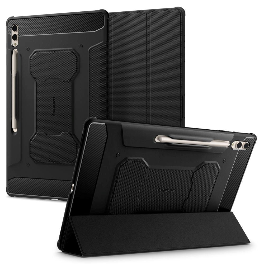 Spigen Samsung Galaxy Tab S10 Ultra / S9 Ultra / S8 Ultra Rugged Armor Pro Cover - Sort