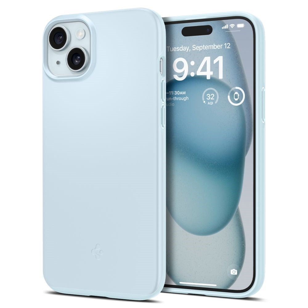 Spigen iPhone 15 Thin Fit Case - Mute Blue