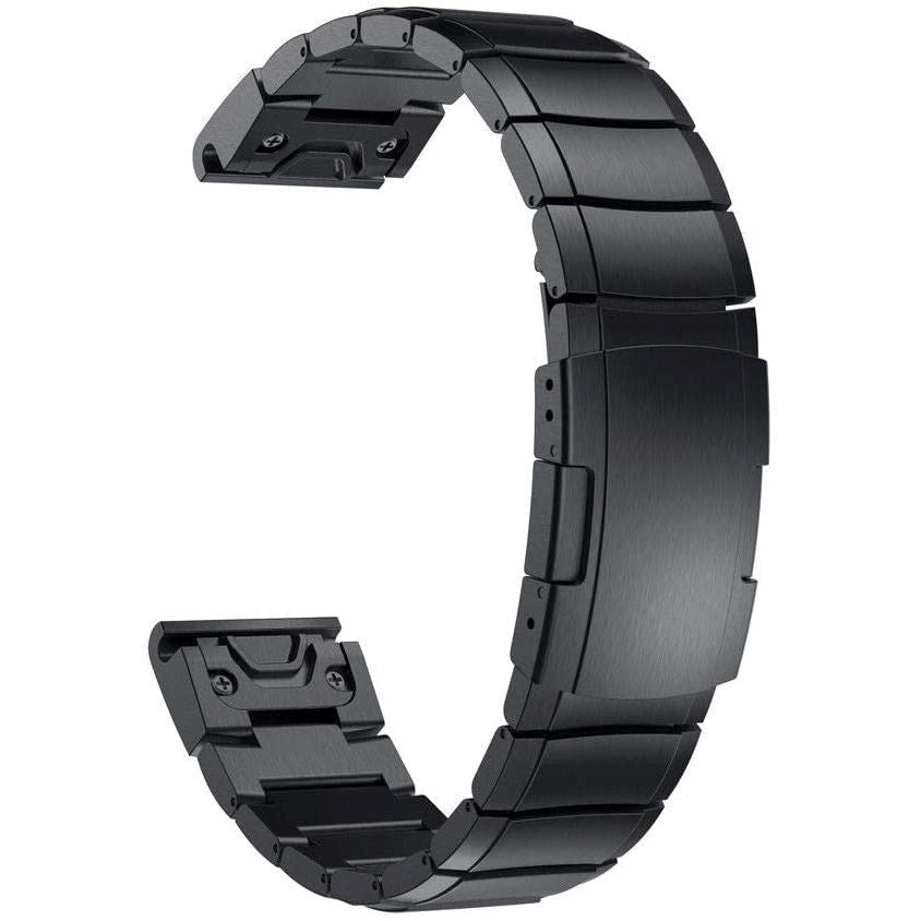 Universal Garmin 26mm Tech-Protect Rustfri Stål Rem - Sort