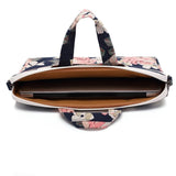 Canvaslife Briefcase Taske Til MacBook / PC 15-16" - Navy Rose