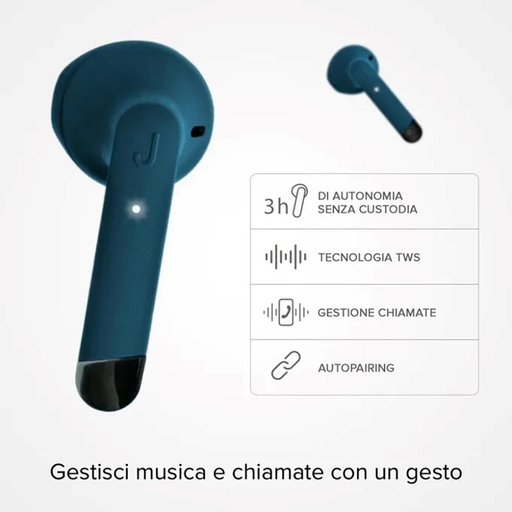 Jaz Hoox True Wireless In-Ear Høretelefoner - Blå