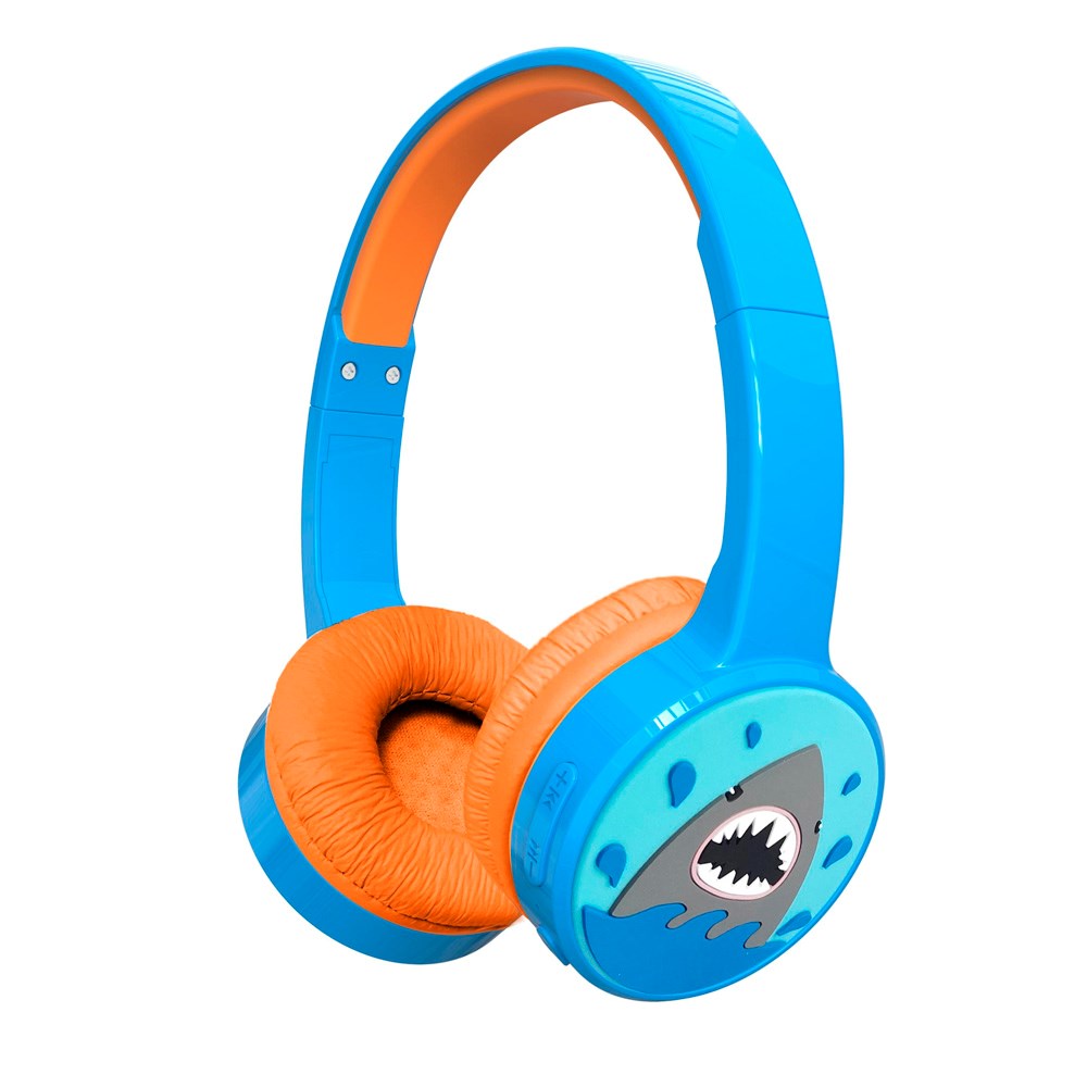 Denver Trådløse On-Ear Headset til Børn m. Lydbegrænsning - Blå / Orange