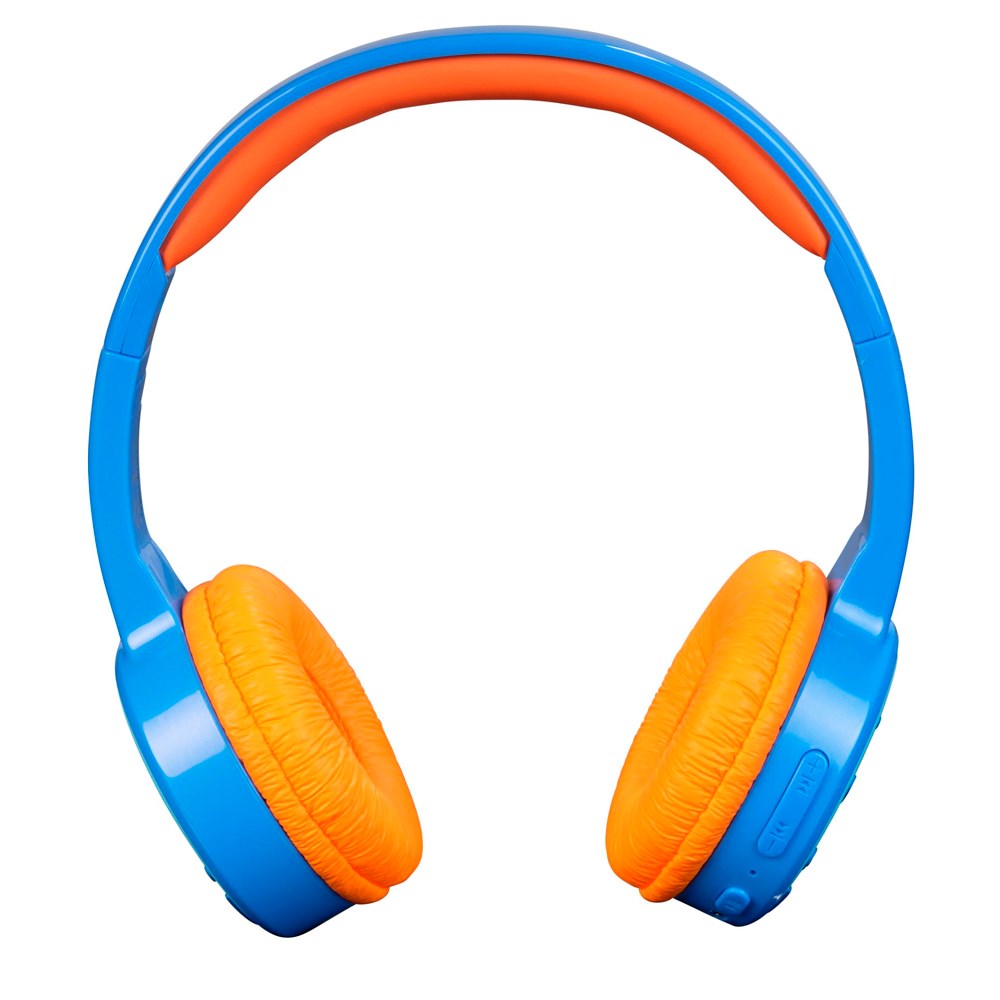 Denver Trådløse On-Ear Headset til Børn m. Lydbegrænsning - Blå / Orange