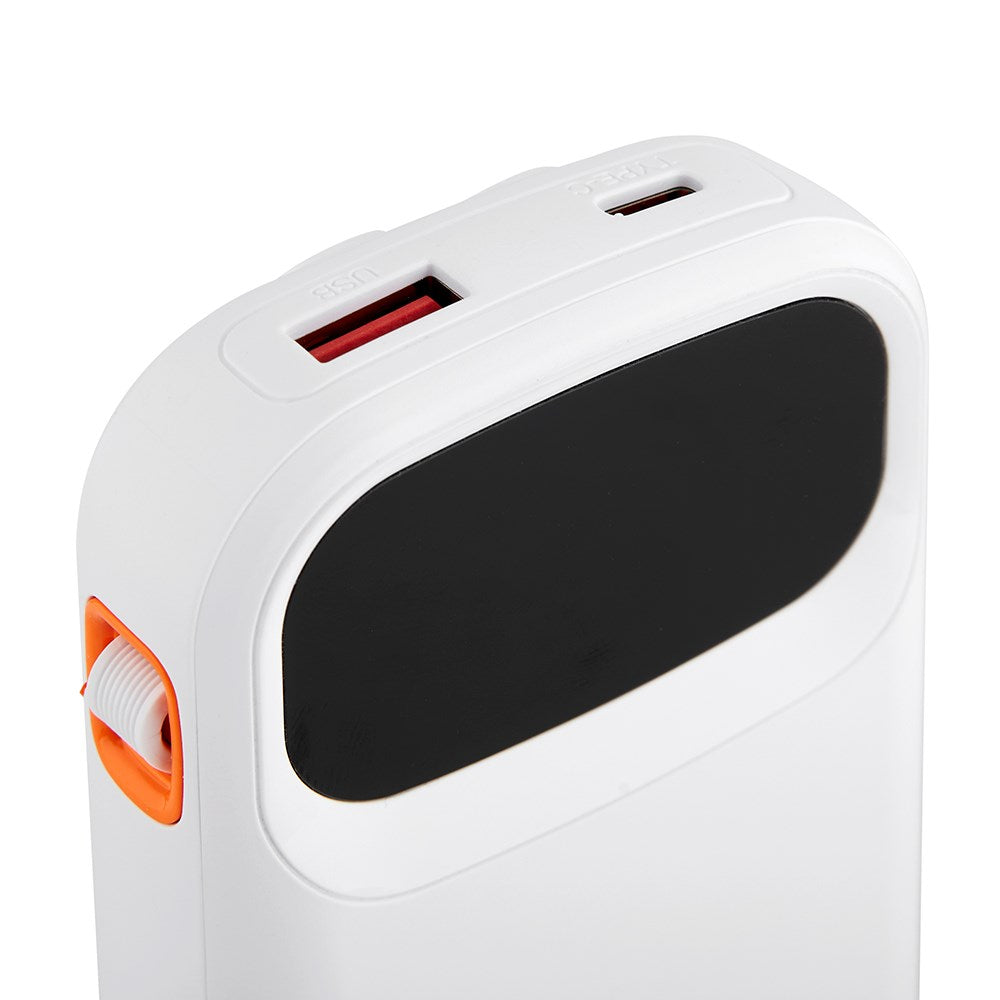 Xceed Powerbank - 10.000 mAh - Fast Charge - Hvid