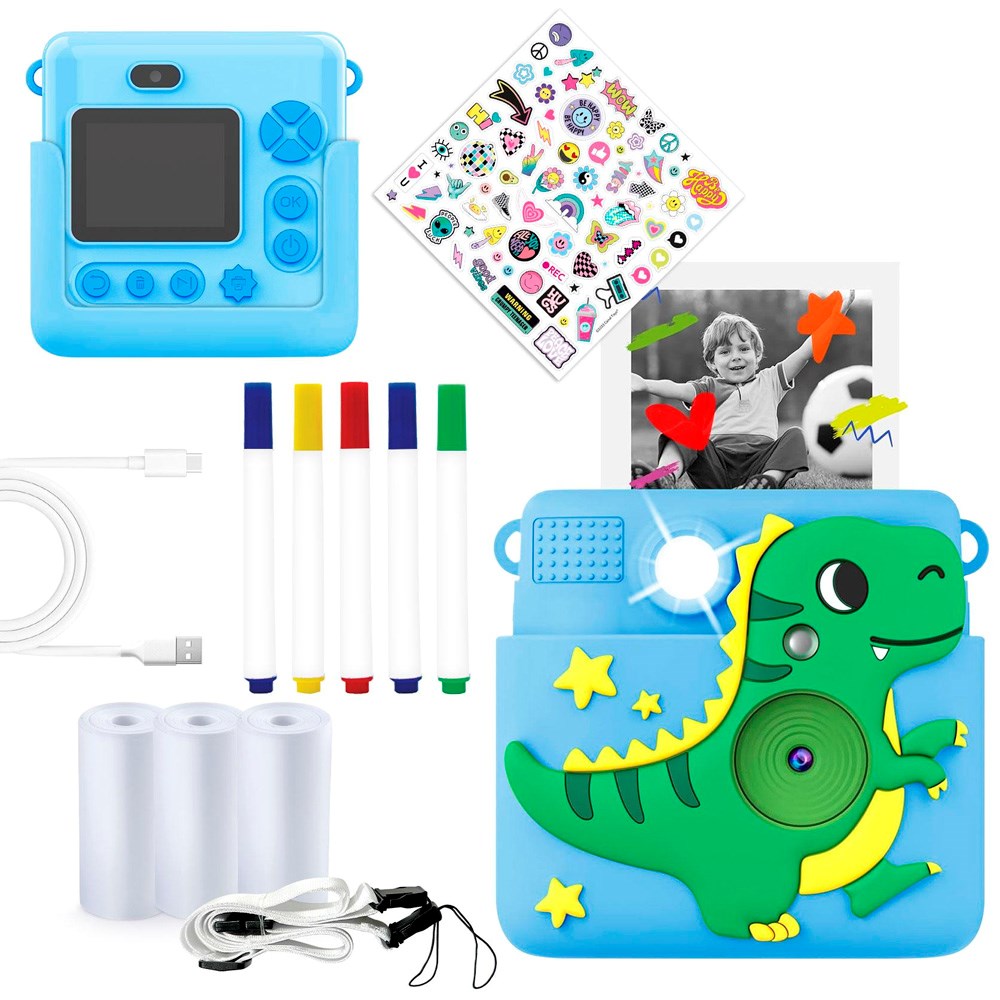 Denver KPC-1363 Digitalt Kamera til Børn - Indbygget Termisk Printer - Blå