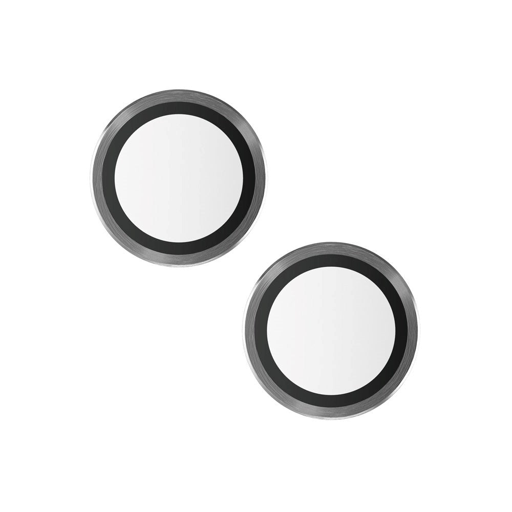PanzerGlass iPhone 15 / 15 Plus Hoops - Kamerabeskyttelse - Gennemsigtig / Sort