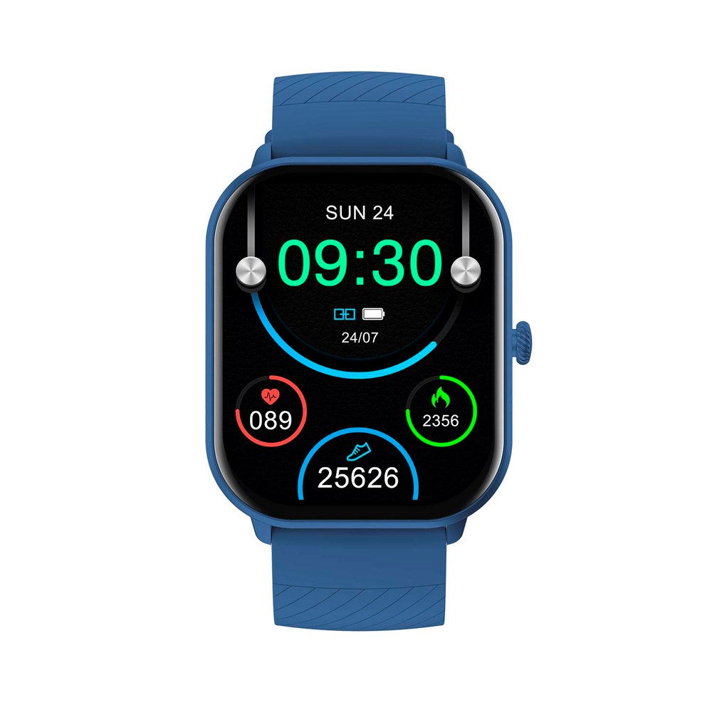 Denver SWC-187 Bluetooth Smartwatch med Indbygget Sundhedstracking og Stemmekontrol - Blå