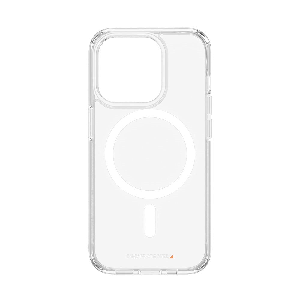 PanzerGlass iPhone 15 Pro Bagside Cover D3O® Bio HardCase - MagSafe Kompatibel - Gennemsigtig