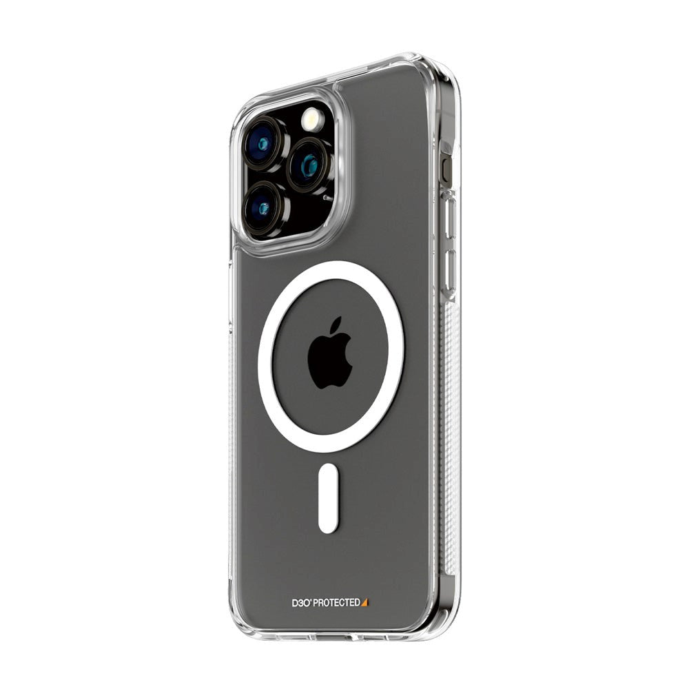 PanzerGlass iPhone 15 Pro Max Bagside Cover D3O® Bio HardCase - MagSafe Kompatibel - Gennemsigtig
