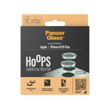 PanzerGlass iPhone 15 / 15 Plus Hoops - Kamerabeskyttelse - Gennemsigtig / Grøn