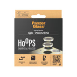 PanzerGlass iPhone 15 / 15 Plus Hoops - Kamerabeskyttelse - Gennemsigtig / Gul