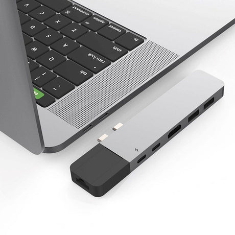 Hyperdrive Net USB-C Multiport Adapter 6-in-2 - Sølv