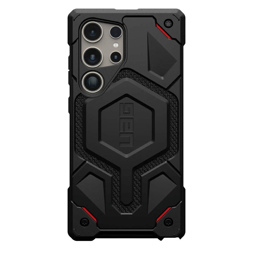 UAG Samsung Galaxy S24 Ultra MONARCH Pro Series Bagside Cover - MagSafe Kompatibel - Kevlar Black