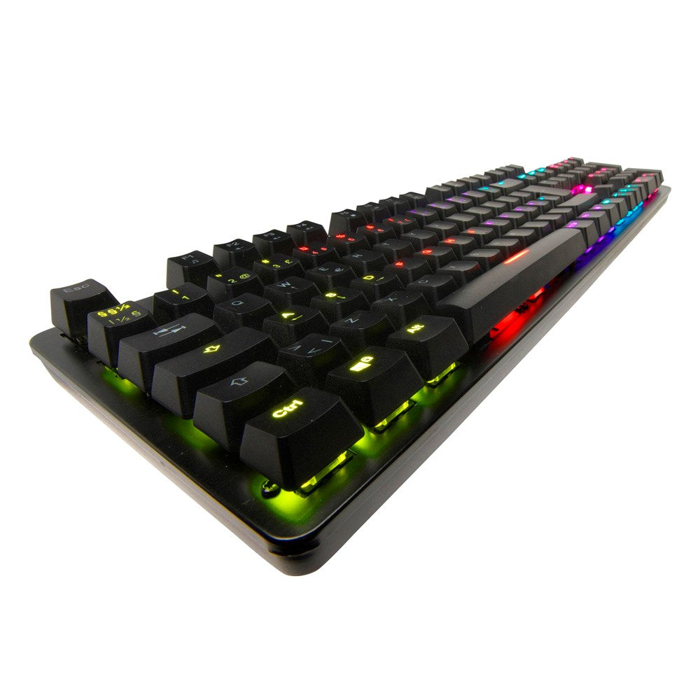 Denver GKK-330 Gaming Tastatur - Mekanisk - USB-Kabel - RGB Lys - Nordisk Layout - Sort