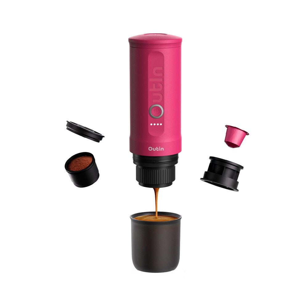 OutIn - Bærbar Espressomaskine - Fuchsia Pink