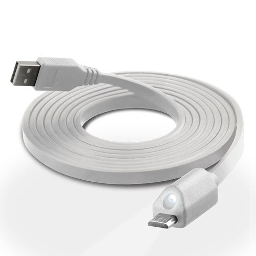 Naztech Micro-USB Ladekabel 1.8m - hvid
