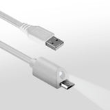 Naztech Micro-USB Ladekabel - hvid