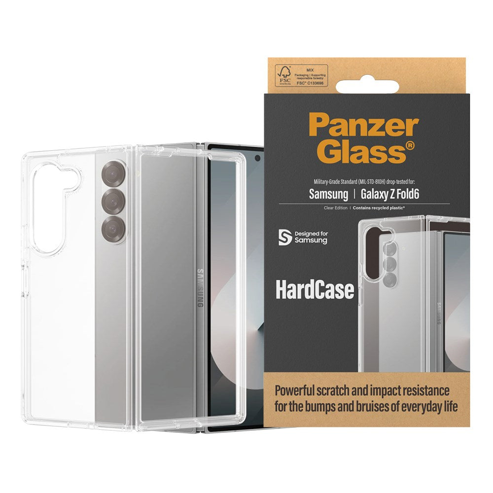 PanzerGlass Samsung Galaxy Z Fold6 Bagside Cover HardCase Antibakteriel - Gennemsigtig