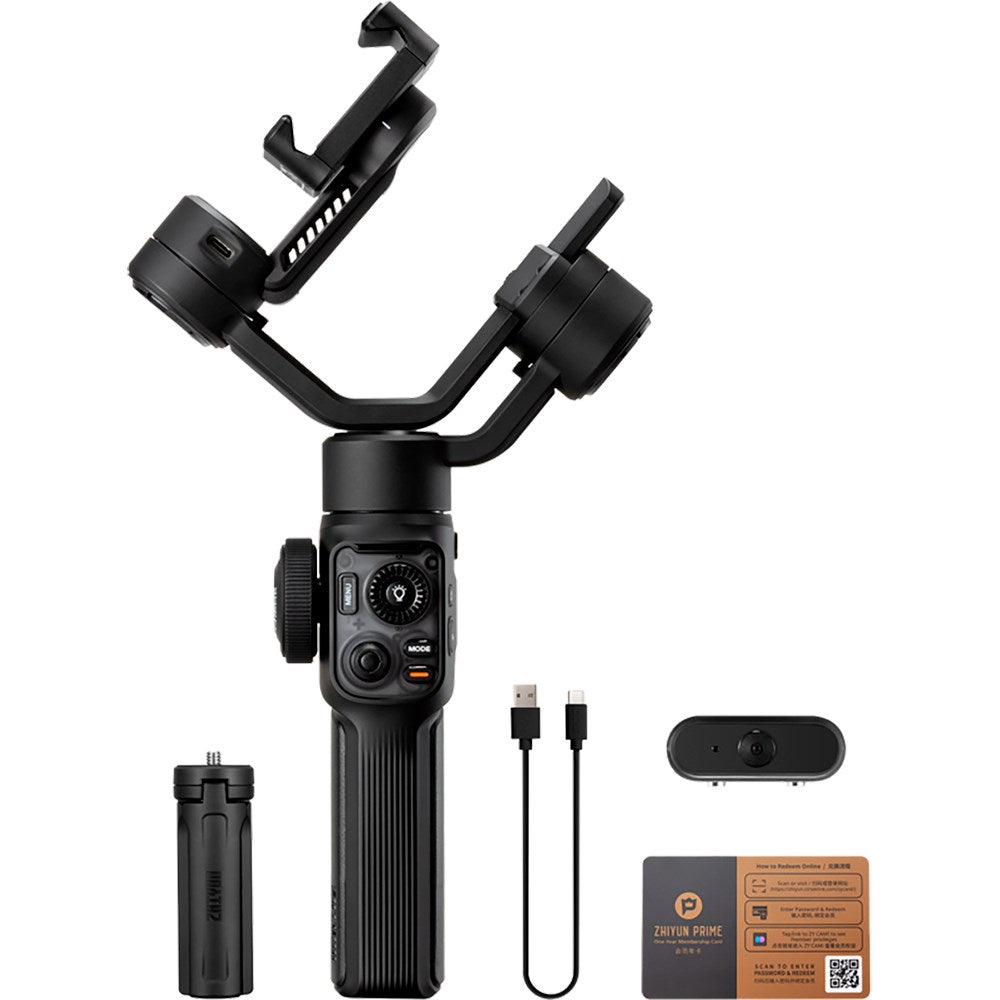 Zhiyun Gimbal Smooth 5S AI Combo - Mobil - Sort