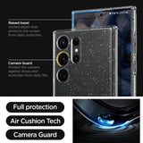 Samsung Galaxy S23 Ultra Spigen Liquid Crystal Glitter Bagside Cover - Gennemsigtig