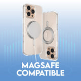 iPhone 16 Pro Max CARE by PanzerGlass Feature Kickstand Case - MagSafe Kompatibel - Transparent / Silver