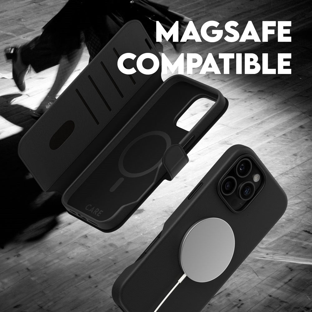 iPhone 16 Pro Max CARE by PanzerGlass Feature Tango 2-in-1 m. Pung Mobil Cover - Sort