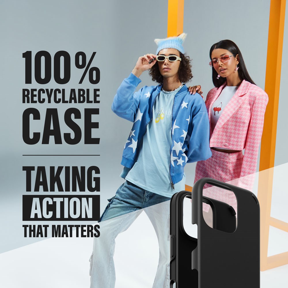 iPhone 16 Pro CARE by PanzerGlass Feature Double Defence Mobil Cover - Sort