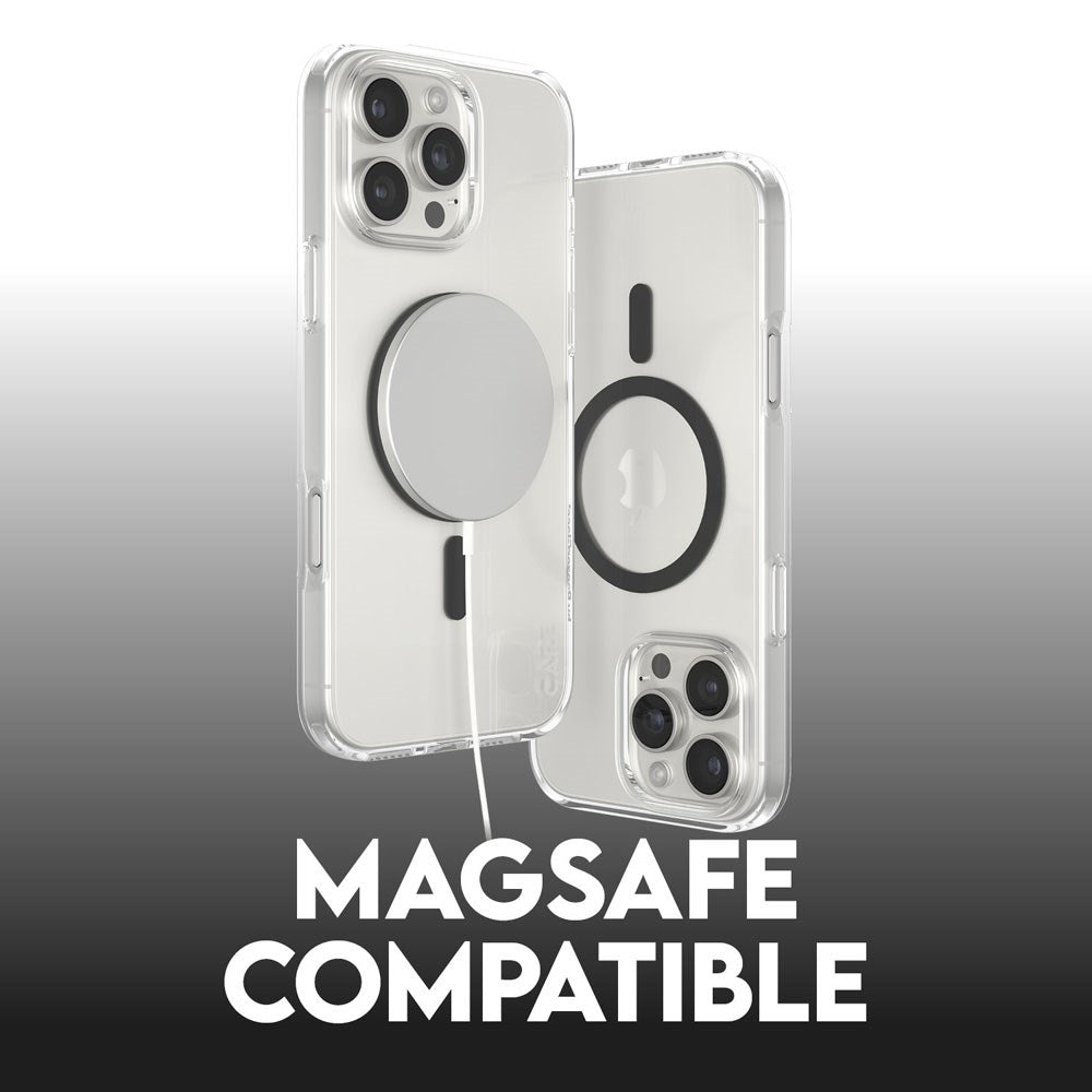iPhone 16 Pro Max CARE by PanzerGlass FLAGSHIP Urban Combat Case - MagSafe Kompatibel - Transparent / Black
